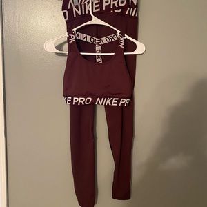 NIKE PRO Sports Bra and Leggings